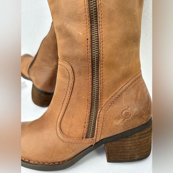 NWOT BORN Sz 7M CBFC19 Style Knee High Leather Brown Boots - Picture 16 of 16